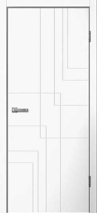 LINE, LINE03, Белый ПВХ, ПВХ, Распашная, Раздвижная, 900 x 2000 мм