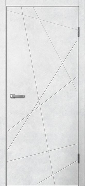 LINE, LINE01, Бетон светлый, ПВХ, Распашная, Раздвижная, 700 x 2000 мм