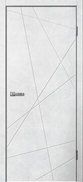 LINE, LINE01, Бетон светлый, ПВХ, Распашная, Раздвижная, 800 x 2000 мм