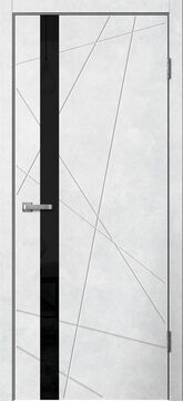 LINE, LINE02, Бетон светлый, ПВХ, Распашная, Раздвижная, 700 x 2000 мм
