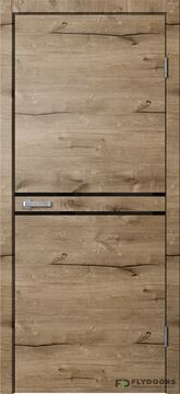 LOFT, LF03 K4, Дуб пацифик, ПВХ, Распашная, Раздвижная, 600 x 2000 мм