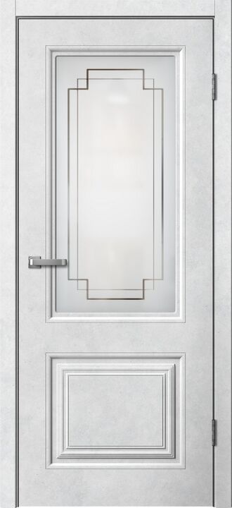 SKIN DOORS, ALTA, Бетон светлый, ПВХ, Распашная, Раздвижная, 700 x 2000 мм