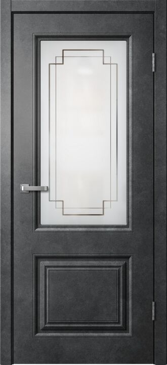 SKIN DOORS, ALTA, Бетон темный, ПВХ, Распашная, Раздвижная, 700 x 2000 мм