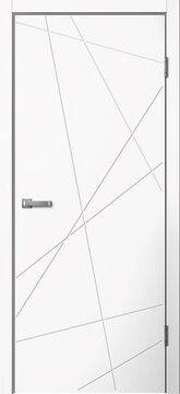 LINE, LINE01, Белый ПВХ, ПВХ, Распашная, Раздвижная, 700 x 2000 мм