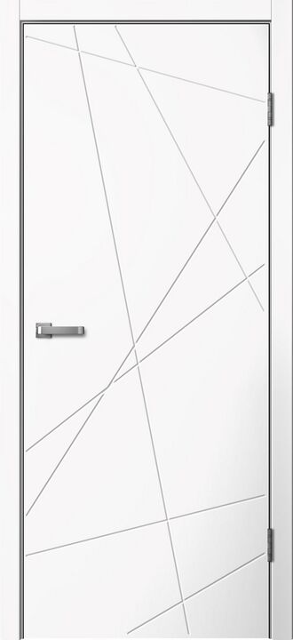 LINE, LINE01, Белый ПВХ, ПВХ, Распашная, Раздвижная, 700 x 2000 мм