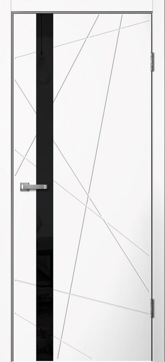 LINE, LINE02, Белый ПВХ, ПВХ, Распашная, Раздвижная, 600 x 2000 мм