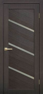 LITE DOORS, L05, Венге 3D, Бумага, Распашная, Раздвижная, 900 x 2000 мм