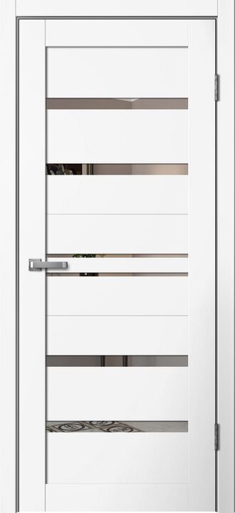 BARN, B01, Эмалит белый, ПВХ, Распашная, Раздвижная, 600 x 2000 мм