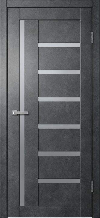 BARN, B04, Бетон темный, ПВХ, Распашная, Раздвижная, 900 x 2000 мм