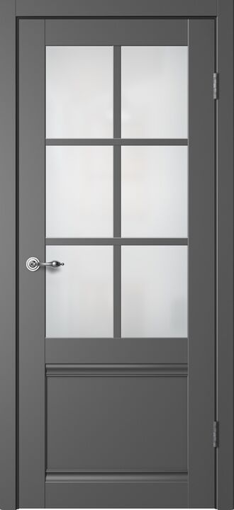 CLASSIC, C04, Эмалит графит, ПВХ, Распашная, Раздвижная, 700 x 2000 мм