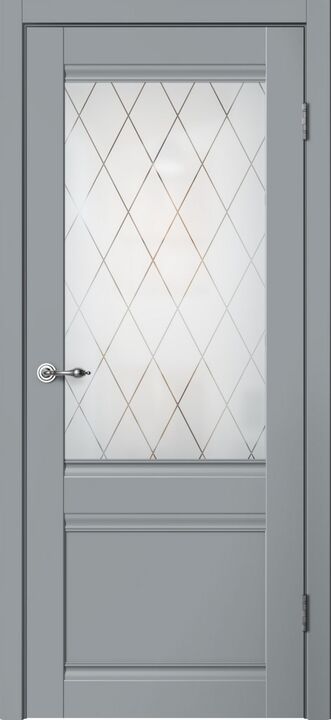 CLASSIC, C01, Эмалит серый, ПВХ, Распашная, Раздвижная, 600 x 2000 мм