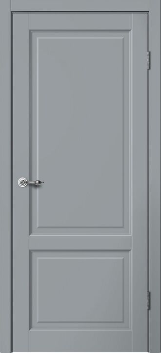 CLASSIC, C02, Эмалит серый, ПВХ, Распашная, Раздвижная, 900 x 2000 мм