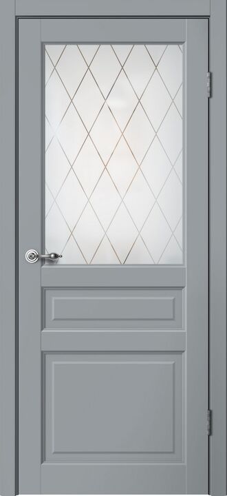 CLASSIC, C03, Эмалит серый, ПВХ, Распашная, Раздвижная, 700 x 2000 мм