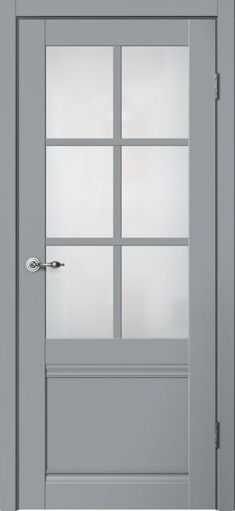 CLASSIC, C04, Эмалит серый, ПВХ, Распашная, Раздвижная, 900 x 2000 мм
