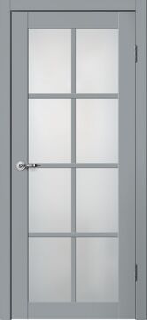 CLASSIC, C05, Эмалит серый, ПВХ, Распашная, Раздвижная, 900 x 2000 мм