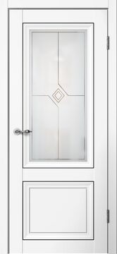 MONE (01 02), M01 ПО, Эмалит белый, ПВХ, Распашная, Раздвижная, 900 x 2000 мм