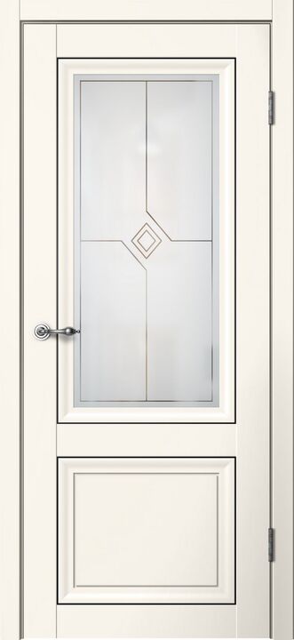 MONE (01 02), M01 ПО, Эмалит ваниль, ПВХ, Распашная, Раздвижная, 900 x 2000 мм