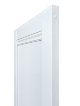 Белая дверь коллекции Classic С01, вид сбоку