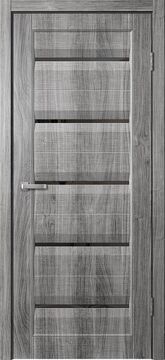 Скиндорс S02, Серая, Черный пластик, 900x2000 мм