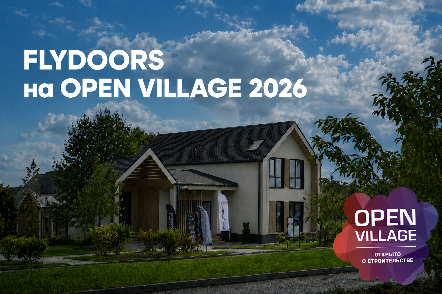 Двери FLYDOORS представлены на Open Village Siberia 2026