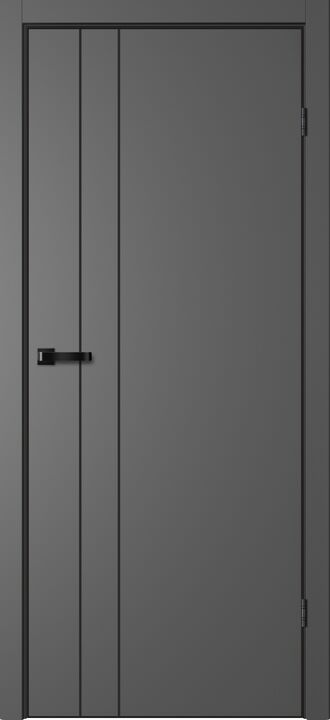 Тринити TR02, Серая, Черная, 700x2000 мм